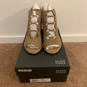 Eileen Fisher Fallon Open Toe Bootie